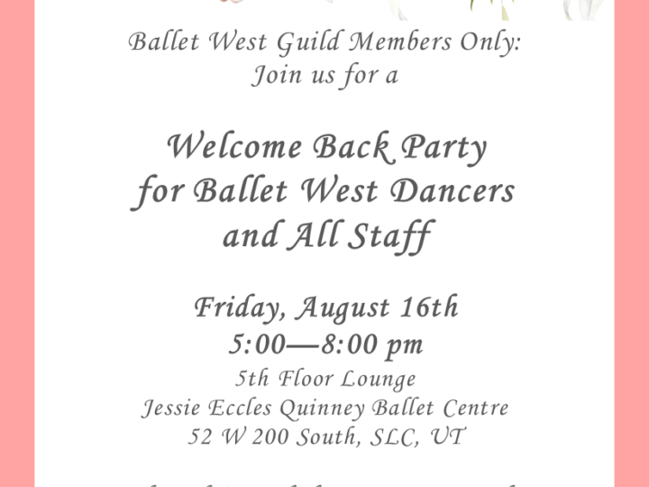 BW Guild Members Only – Welcome Back Party for Dancers & Staff 2024