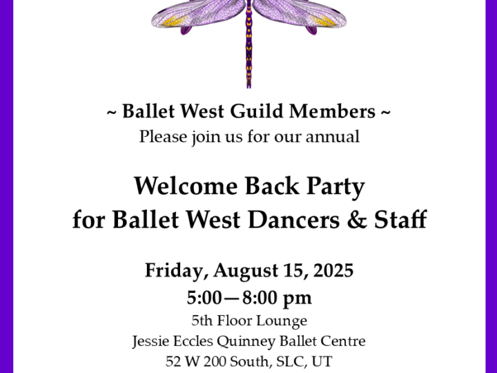 Welcome Back Party for Ballet West Dancers & Staff 2025